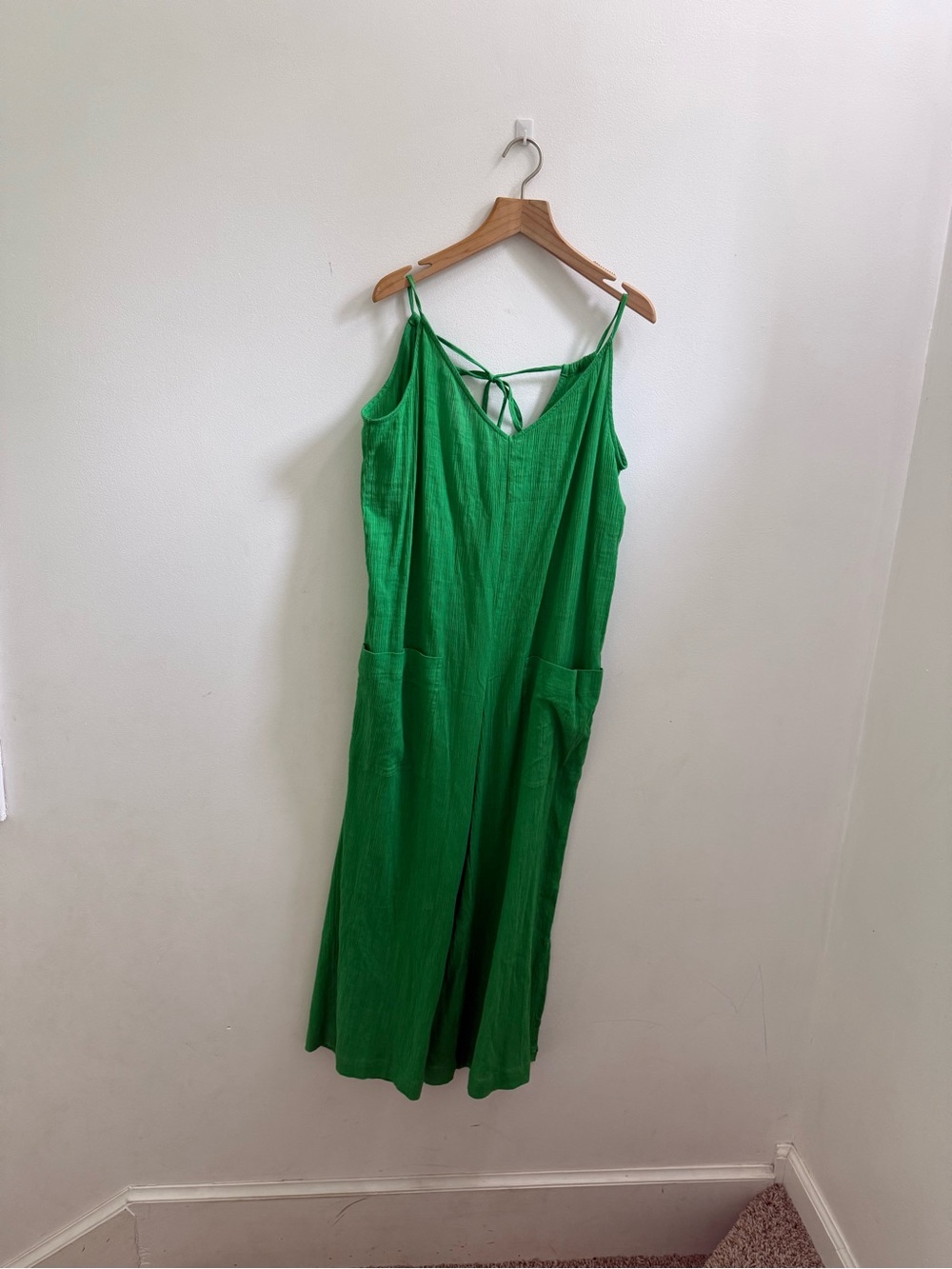 Sanctuary Emerald Green Sleeveless Midi cover up jumpsuit